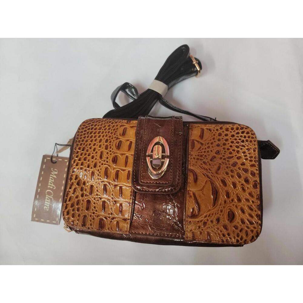 Madi Claire Chestnut Genuine leather Women's crossbody bag NWT